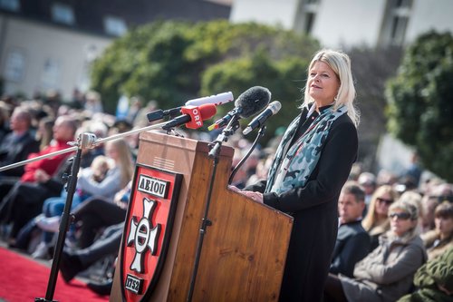 Bundesministerin Tanner bei ihrer Rede